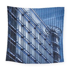 Abstract Architecture Azure Square Tapestry (large) by Pakrebo