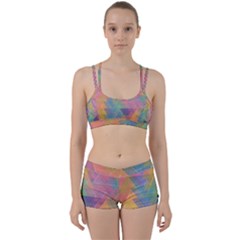 Triangle Pattern Mosaic Shape Perfect Fit Gym Set by Pakrebo
