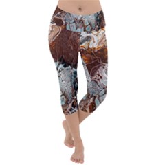 Paint Acrylic Paint Art Colorful Lightweight Velour Capri Yoga Leggings by Pakrebo