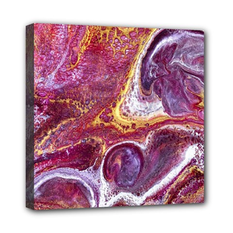 Paint Acrylic Paint Art Colorful Mini Canvas 8  X 8  (stretched) by Pakrebo