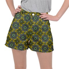 Seamless Wallpaper Digital Art Ripstop Shorts by Pakrebo