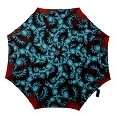 Fractal Spiral Abstract Pattern Art Hook Handle Umbrellas (medium) by Pakrebo