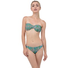 Seamless Pattern Ornament Design Classic Bandeau Bikini Set by Pakrebo