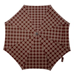 Brown Tiles Leaves Wallpaper Hook Handle Umbrellas (medium) by Pakrebo