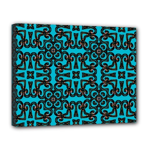 Pattern Seamless Ornament Abstract Canvas 14  X 11  (stretched) by Pakrebo
