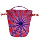 Fractal Abstract Background Spiral Drawstring Bucket Bag View2