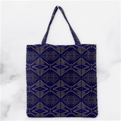 Seamless Pattern Ornament Symmetry Grocery Tote Bag by Pakrebo