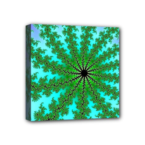 Fractal Abstract Rendering Mini Canvas 4  X 4  (stretched) by Pakrebo