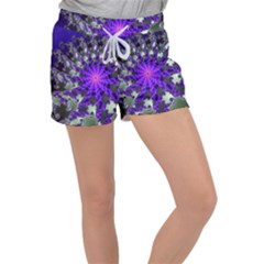 Fractal Rendering Digital Art Women s Velour Lounge Shorts by Pakrebo