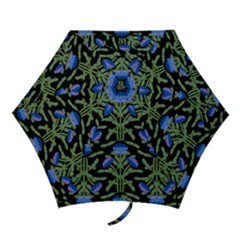 Pattern Thistle Structure Texture Mini Folding Umbrellas by Pakrebo
