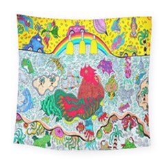 Supersonic Key West Gypsy Blast Square Tapestry (large) by chellerayartisans