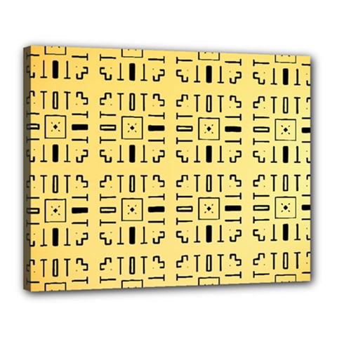 Background Yellow Canvas 20  X 16  (stretched) by HermanTelo
