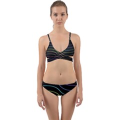 Wallpaper Background Colors Neon Wrap Around Bikini Set by Bajindul