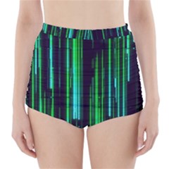 Background Blur High-waisted Bikini Bottoms by Bajindul