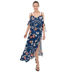 Midnight Florals Maxi Chiffon Cover Up Dress by VeataAtticus