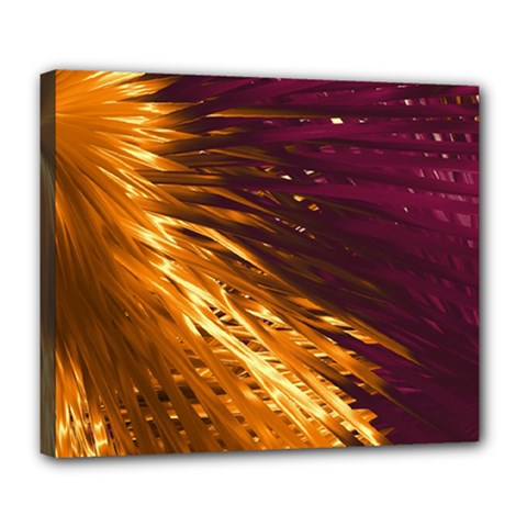 Lines Curlicue Fantasy Colorful Deluxe Canvas 24  X 20  (stretched) by Bajindul