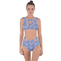 Abstract Triangles Geometric Bandaged Up Bikini Set  by Bajindul