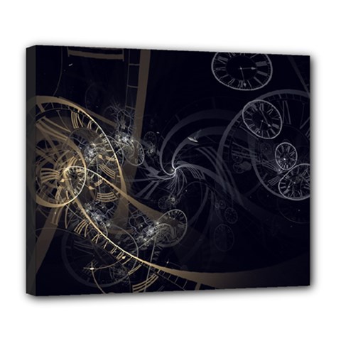Fractal Abstract Rendering Deluxe Canvas 24  X 20  (stretched) by Bajindul