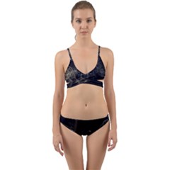 Fractal Abstract Rendering Wrap Around Bikini Set by Bajindul