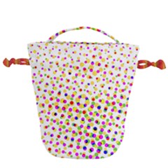 Illustration Abstract Pattern Polka Dot Drawstring Bucket Bag by Pakrebo