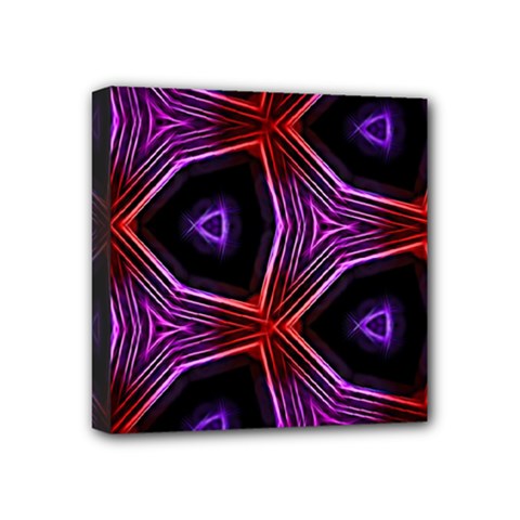 Pattern Abstract Wallpaper Art Mini Canvas 4  X 4  (stretched) by Pakrebo