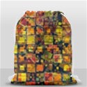 Color Abstract Artifact Pixel Drawstring Bag (Small) View2