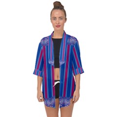 Digital Art Art Artwork Abstract Pattern Open Front Chiffon Kimono by Pakrebo