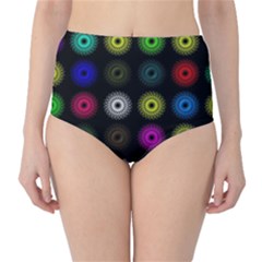 Flowers Arrangement Symmetry Classic High-waist Bikini Bottoms by Bajindul
