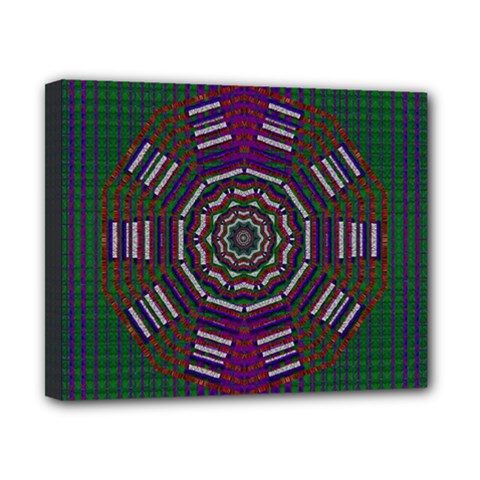 Orchid Landscape With A Star Canvas 10  X 8  (stretched) by pepitasart