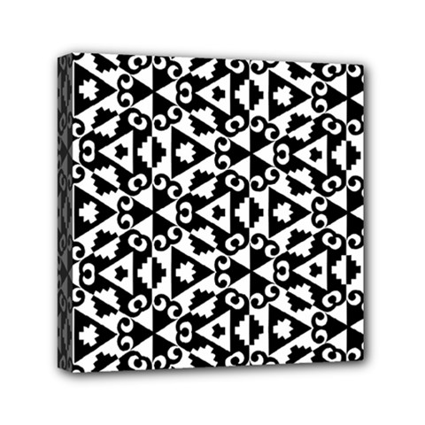 Geometric Tile Background Mini Canvas 6  X 6  (stretched) by Bajindul