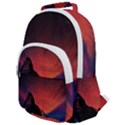 Matterhorn Switzerland Fantasy Aurora Rounded Multi Pocket Backpack View1