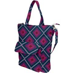 Purple Textile And Fabric Pattern Shoulder Tote Bag by Pakrebo