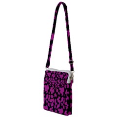 Dark Botanical Motif Print Pattern Multi Function Travel Bag by dflcprintsclothing