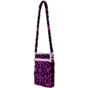 Dark Botanical Motif Print Pattern Multi Function Travel Bag View2