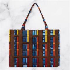Architecture Color Colour Windows Medium Tote Bag by Pakrebo