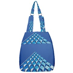 Art Building Pattern Abstract Center Zip Backpack by Pakrebo