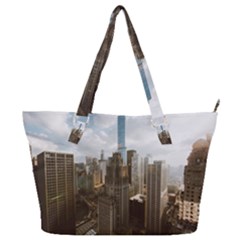 Architectural Design Architecture Buildings City Full Print Shoulder Bag by Pakrebo
