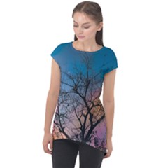 Low Angle Photography Of Bare Tree Cap Sleeve High Low Top by Pakrebo