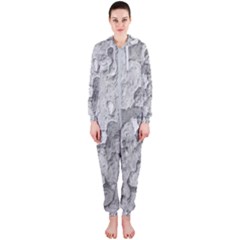 Nature Texture Print Hooded Jumpsuit (ladies)  by dflcprintsclothing