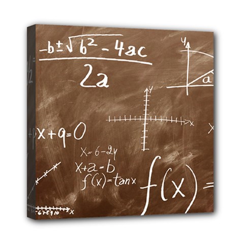 Mathematics Brown Mini Canvas 8  X 8  (stretched) by snowwhitegirl