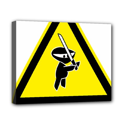 Ninja Signs Symbols Sword Fighter Canvas 10  X 8  (stretched) by Sudhe
