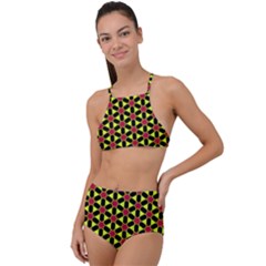 Pattern Texture Backgrounds High Waist Tankini Set by HermanTelo