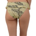 Map Vintage Old Ancient Antique Frill Bikini Bottom View2