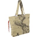 Map Vintage Old Ancient Antique Drawstring Tote Bag View2