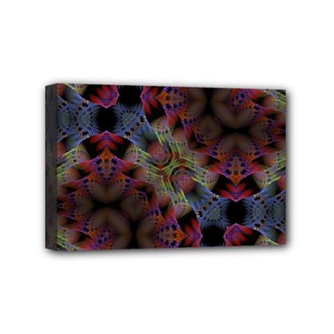Abstract Animated Ornament Background Fractal Art Mini Canvas 6  X 4  (stretched) by Wegoenart