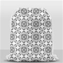 Black And White Patterned Backgroun Drawstring Bag (Small) View2