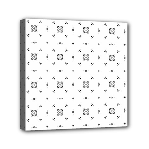 Bw Pattern Iii Mini Canvas 6  X 6  (stretched) by designsbyamerianna