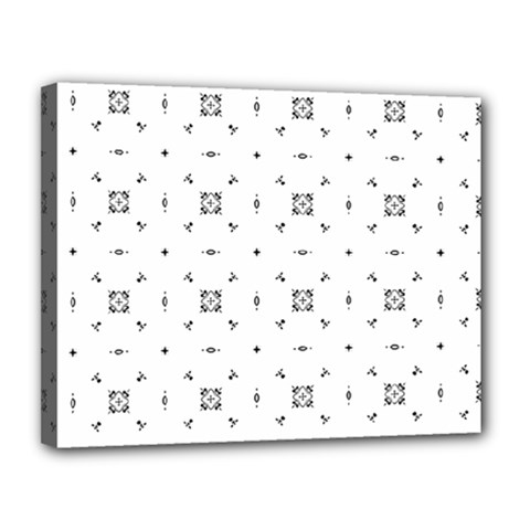 Bw Pattern Iii Canvas 14  X 11  (stretched) by designsbyamerianna