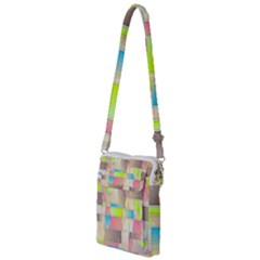 Background Abstract Grid Multi Function Travel Bag by Simbadda