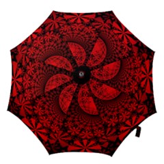 Fractals Fantasy Image Art Hook Handle Umbrellas (large) by Simbadda